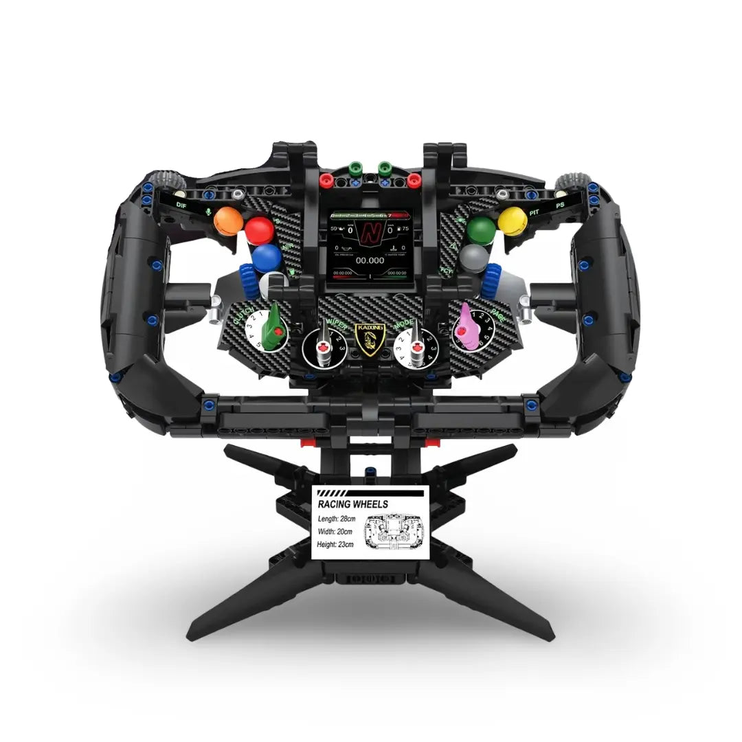 Brick MOC 1:1 Lambo Supercar Steering Wheel | 984pcs - Brick Car Merchant