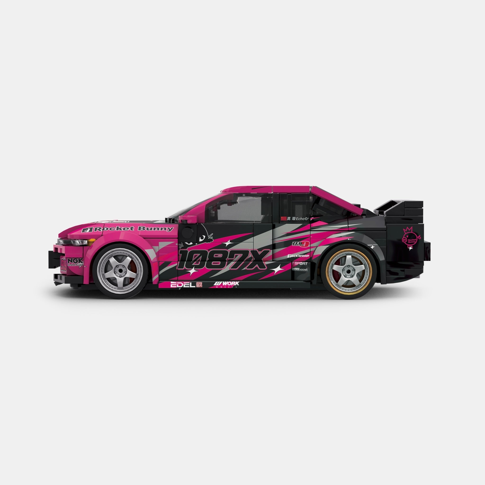 Brick MOC 1087x Drift Team R32 - Brick Car Merchant
