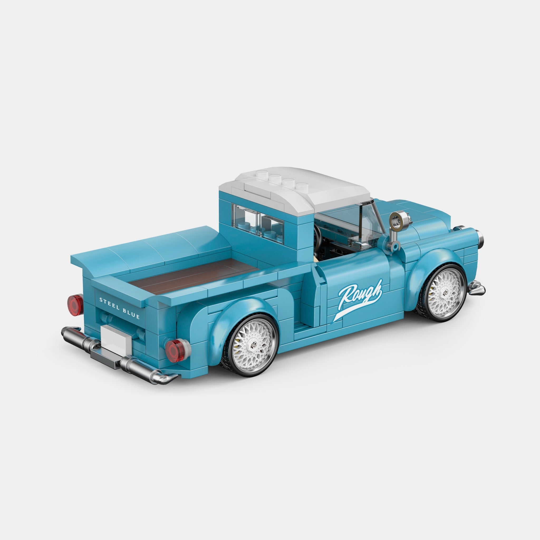 Brick MOC 1959 Steel Blue - Brick Car Merchant