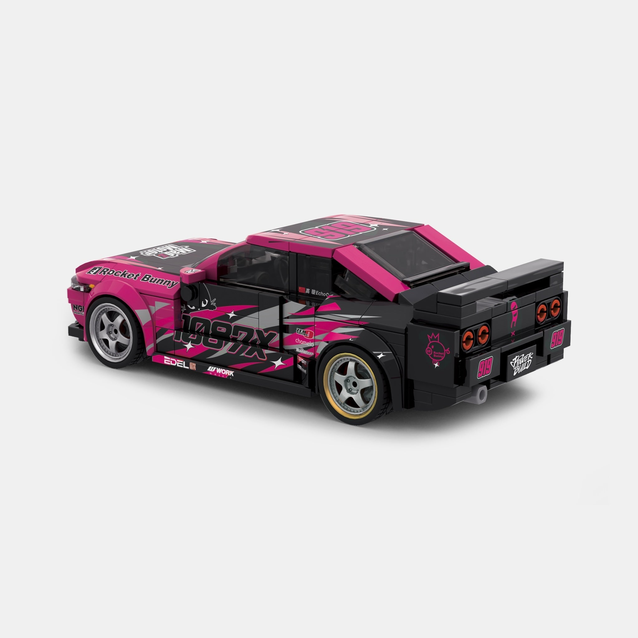 Brick MOC 1087x Drift Team R32 - Brick Car Merchant