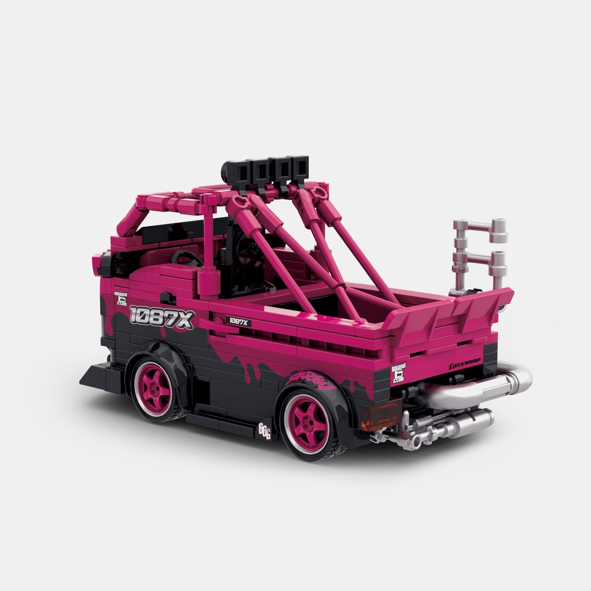 Brick MOC 1087x Drift Team Repair Truck - Brick Car Merchant
