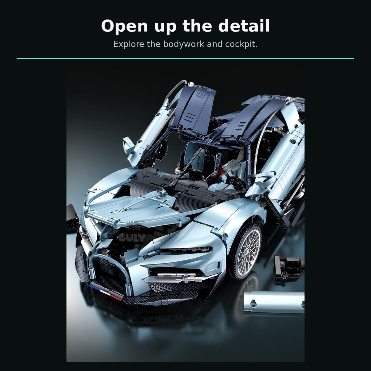Brick MOC Bugatti Tourbillion-Inspired Hypercar - Brick Car Merchant