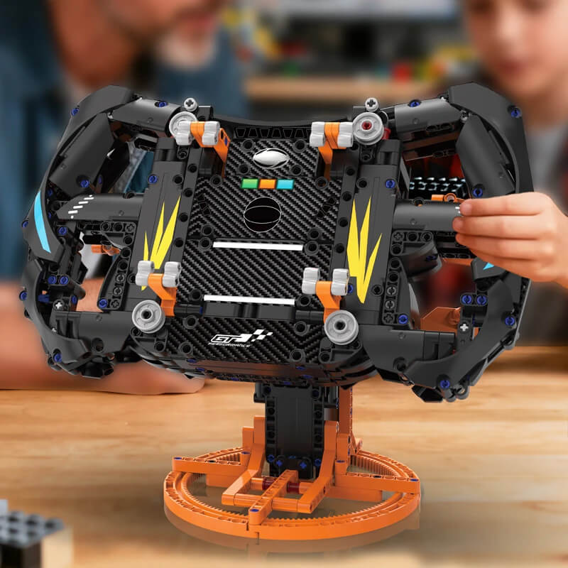 Brick MOC 1:1 CSL Elite GT3 F1 Steering Wheel | 934pcs - Brick Car Merchant