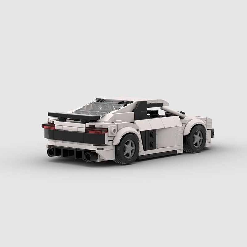 Brick MOC Audi R8 White - Brick Car Merchant