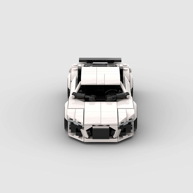 Brick MOC Audi R8 White - Brick Car Merchant