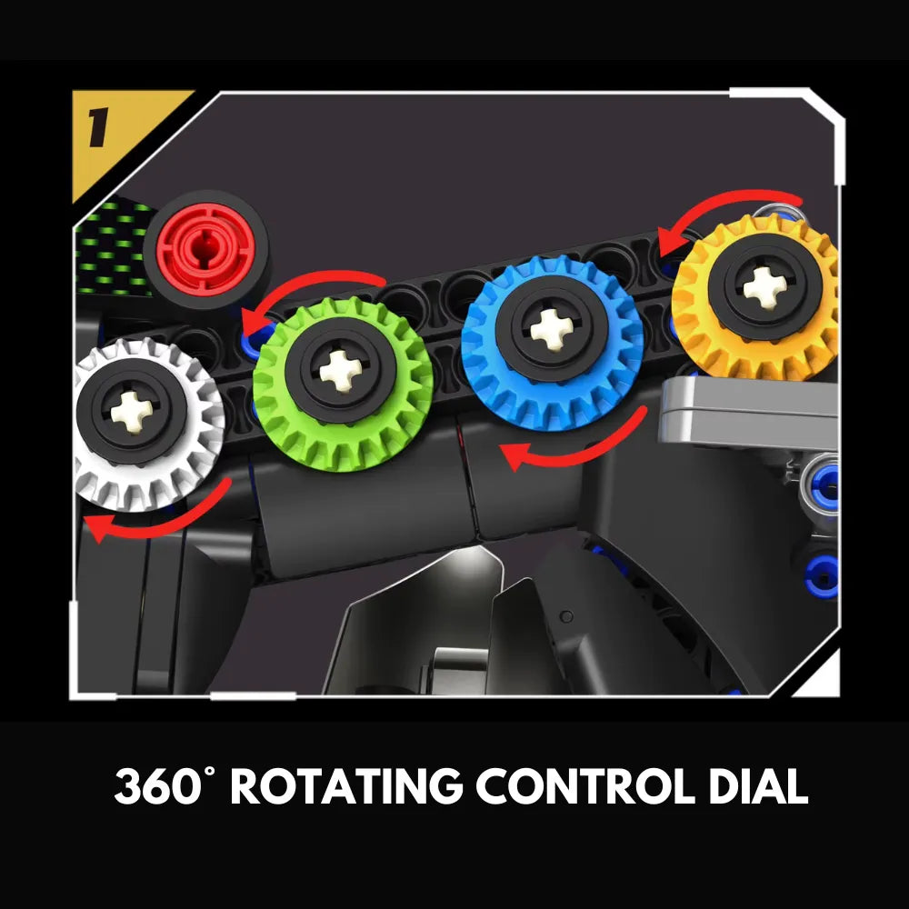 Brick MOC 1:1 Podium Steering Wheel GT3 | 903pcs - Brick Car Merchant