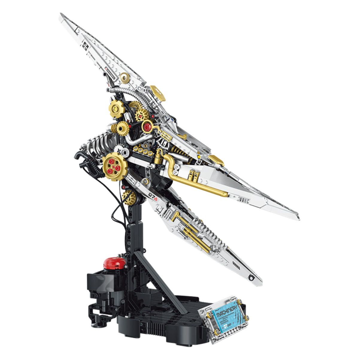 Brick MOC Steam Pterodactyl Mechanical Skull | 888pcs - Brick Car Merchant