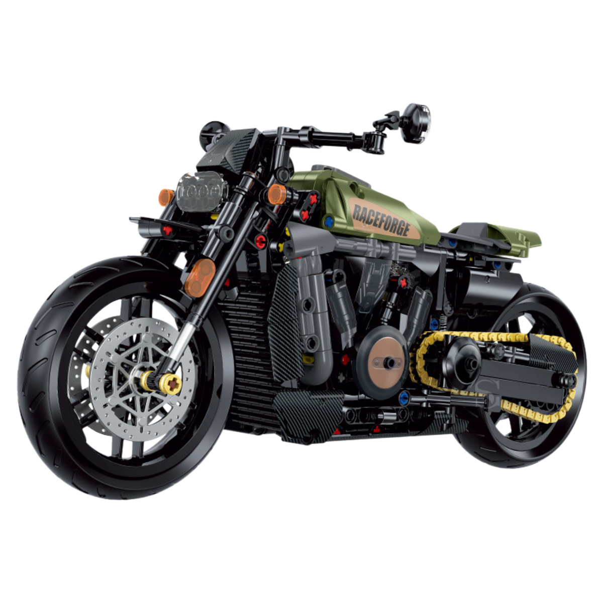 Harley-Davidson Sportster Military Custom 1:8 building set - image 1