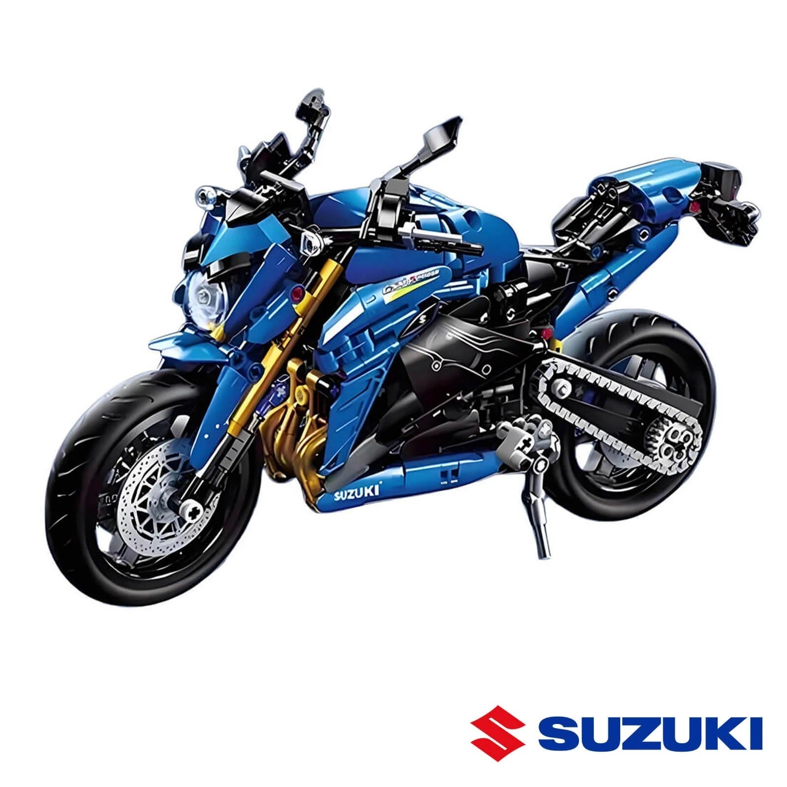 Brick MOC 1000cc Naked Street Bike | 1016pcs - Brick Car Merchant