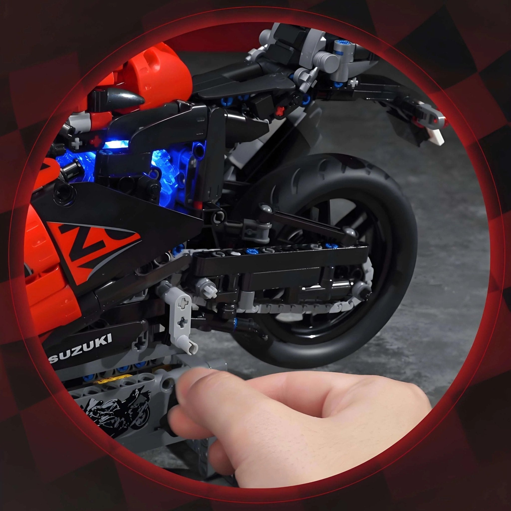 Brick MOC 1000cc Racing Superbike | 1244pcs - Brick Car Merchant