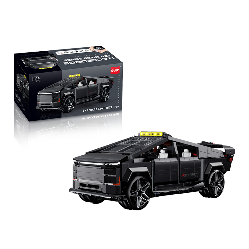 Brick MOC Tesla Cybertruck Voltage Truck Edition | 1572 pieces - Brick Car Merchant