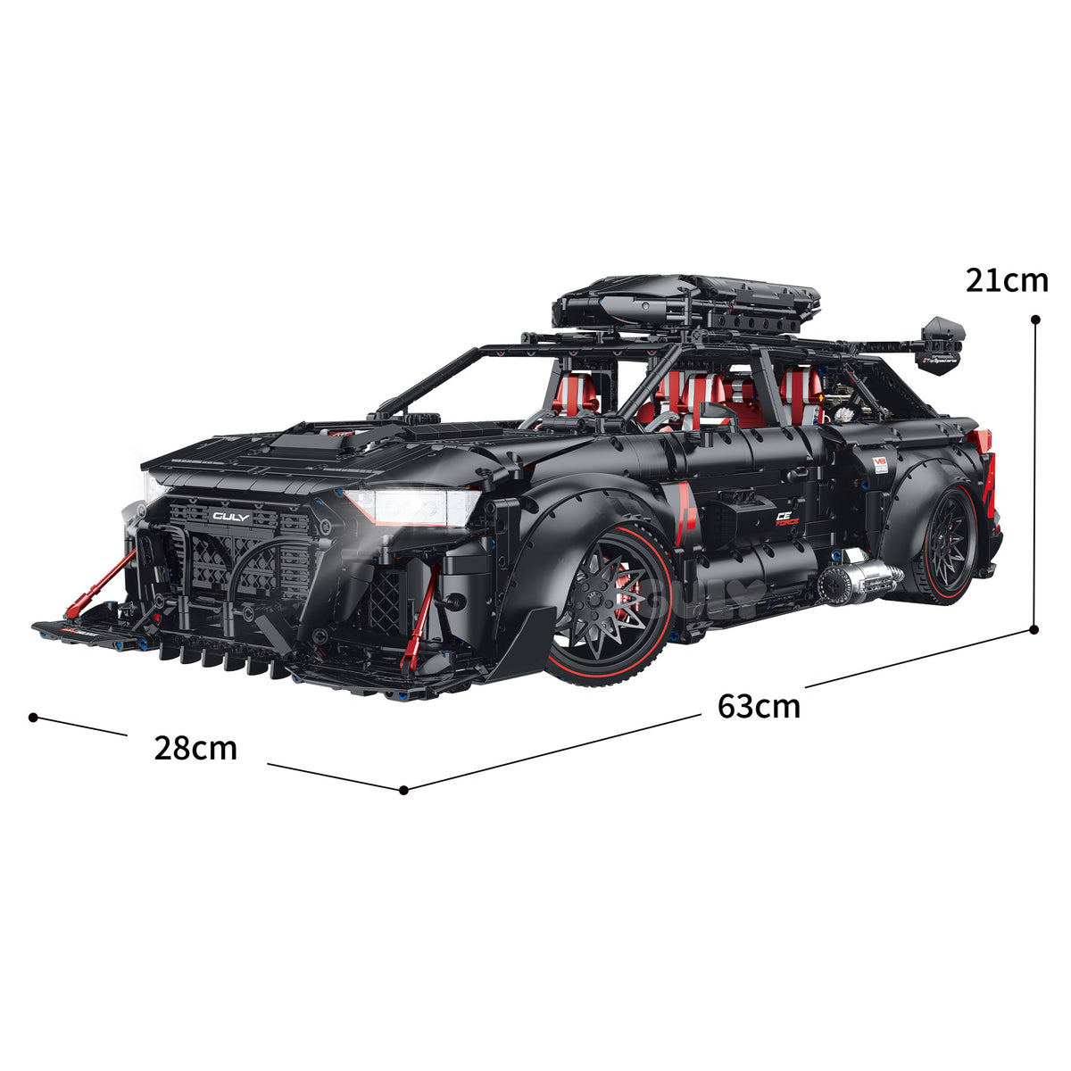 Brick MOC Audi "Speedwagon RS" RS6 Avant | 4189 pieces - Brick Car Merchant