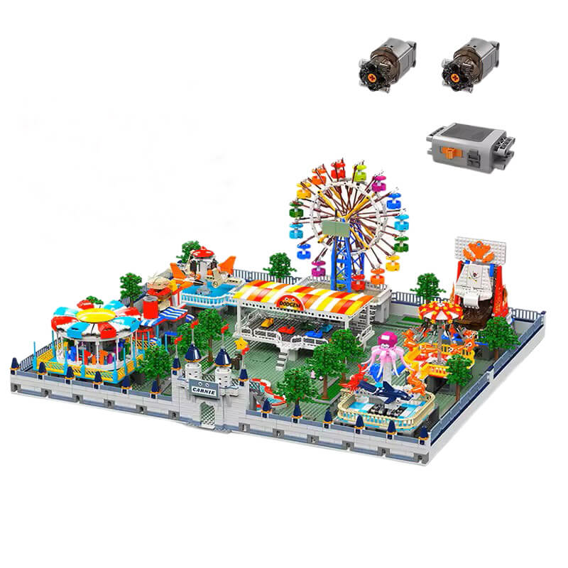Brick MOC Motorized Amusement Park - Ultimate Edition | 5219pcs - Brick Car Merchant