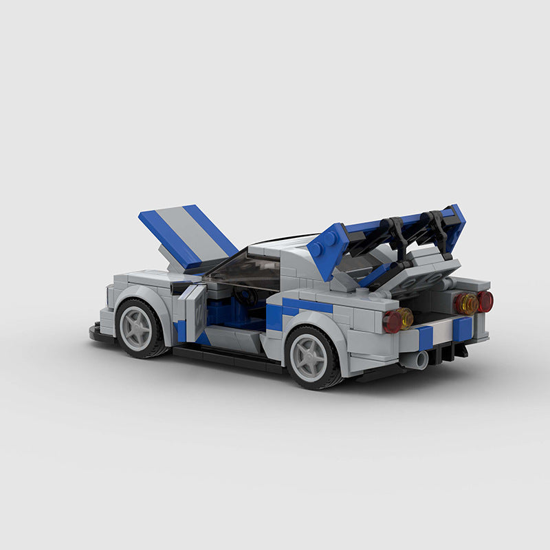 Brick MOC Nissan Skyline GT-R R34 Fast & Furious - Brick Car Merchant