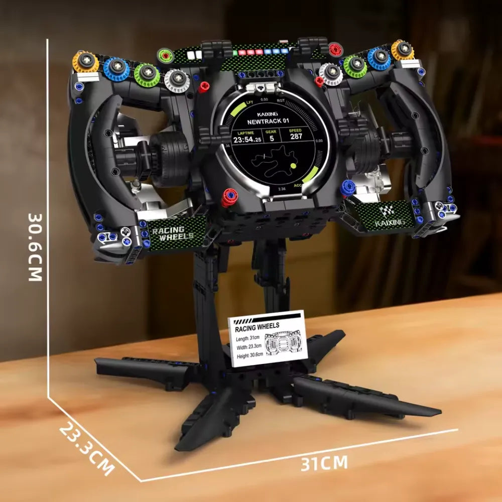 Brick MOC 1:1 Podium Steering Wheel GT3 | 903pcs - Brick Car Merchant