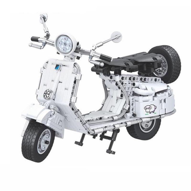 Brick MOC 125cc City Scooter | 594pcs - Brick Car Merchant