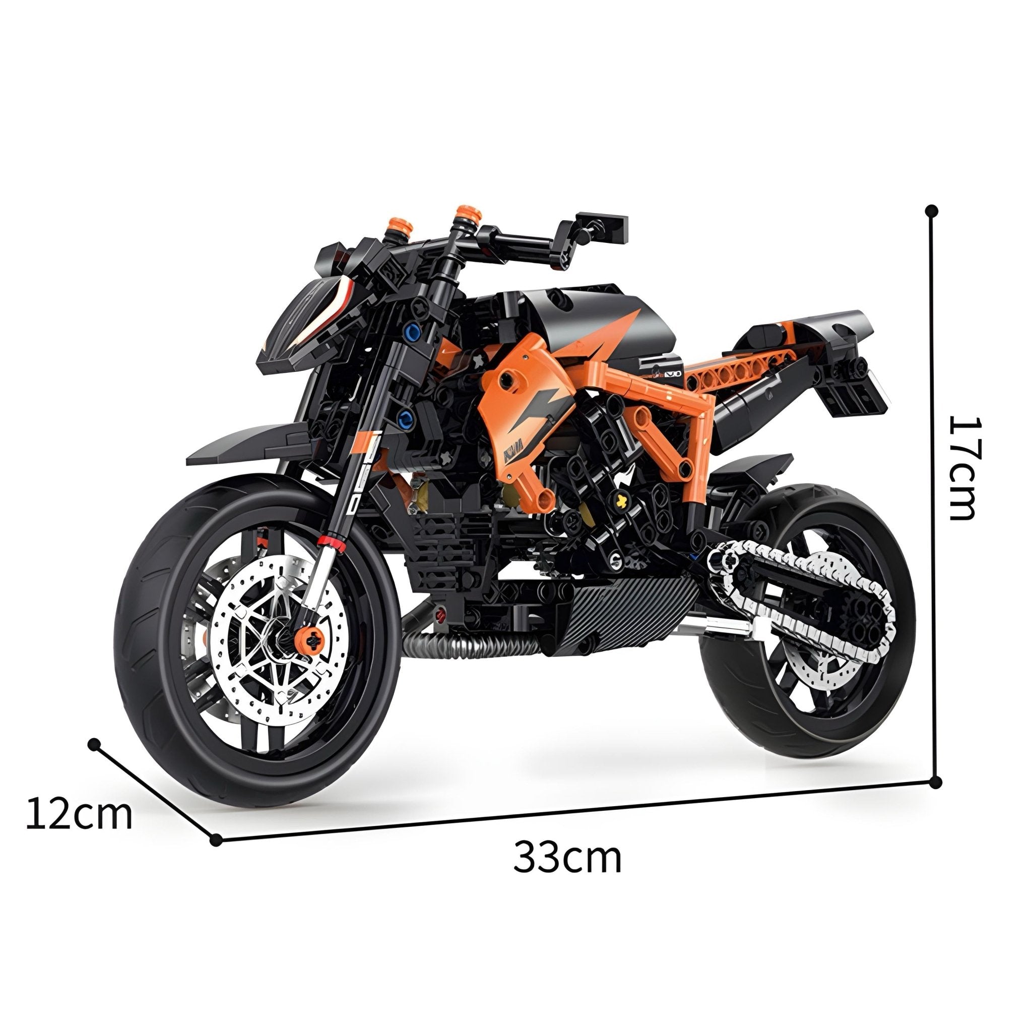 Brick MOC 1290 Naked Street Beast | 579pcs - Brick Car Merchant