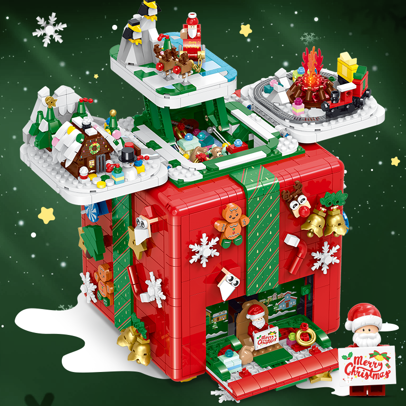 Brick MOC Winter Vault Christmas Gift Box | 2866 pieces - Brick Car Merchant