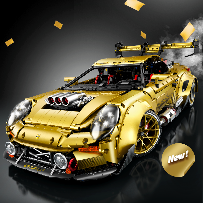 Brick MOC Porsche 911 GT3 RS Trackforce Edition | 3824 pieces - Brick Car Merchant