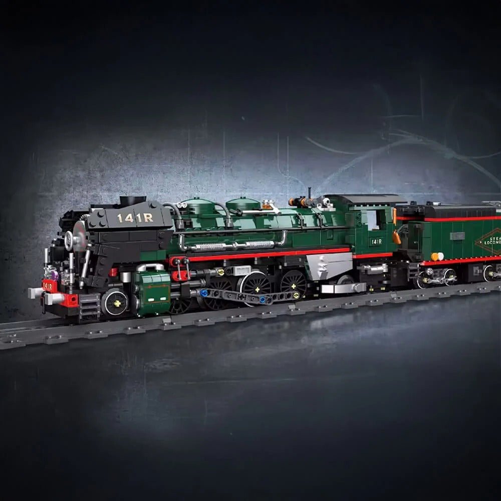 Brick MOC 141 R French Steam Locomotive | 1781pcs - Brick Car Merchant