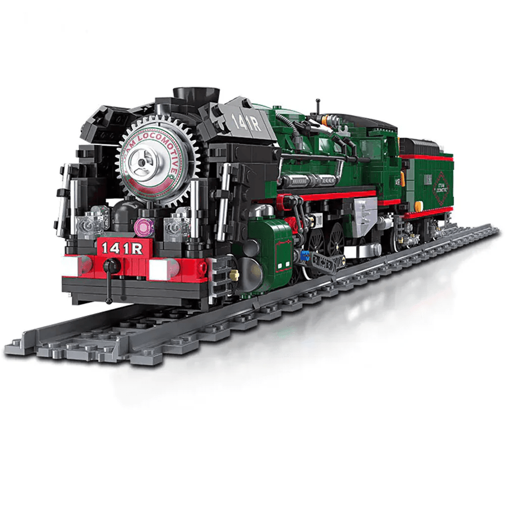Brick MOC 141 R French Steam Locomotive | 1781pcs - Brick Car Merchant