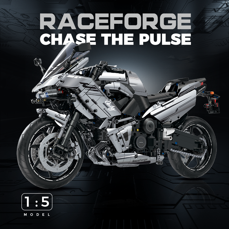 Kawasaki Ninja Chrome Sports Bike 1:5 building set - image 6