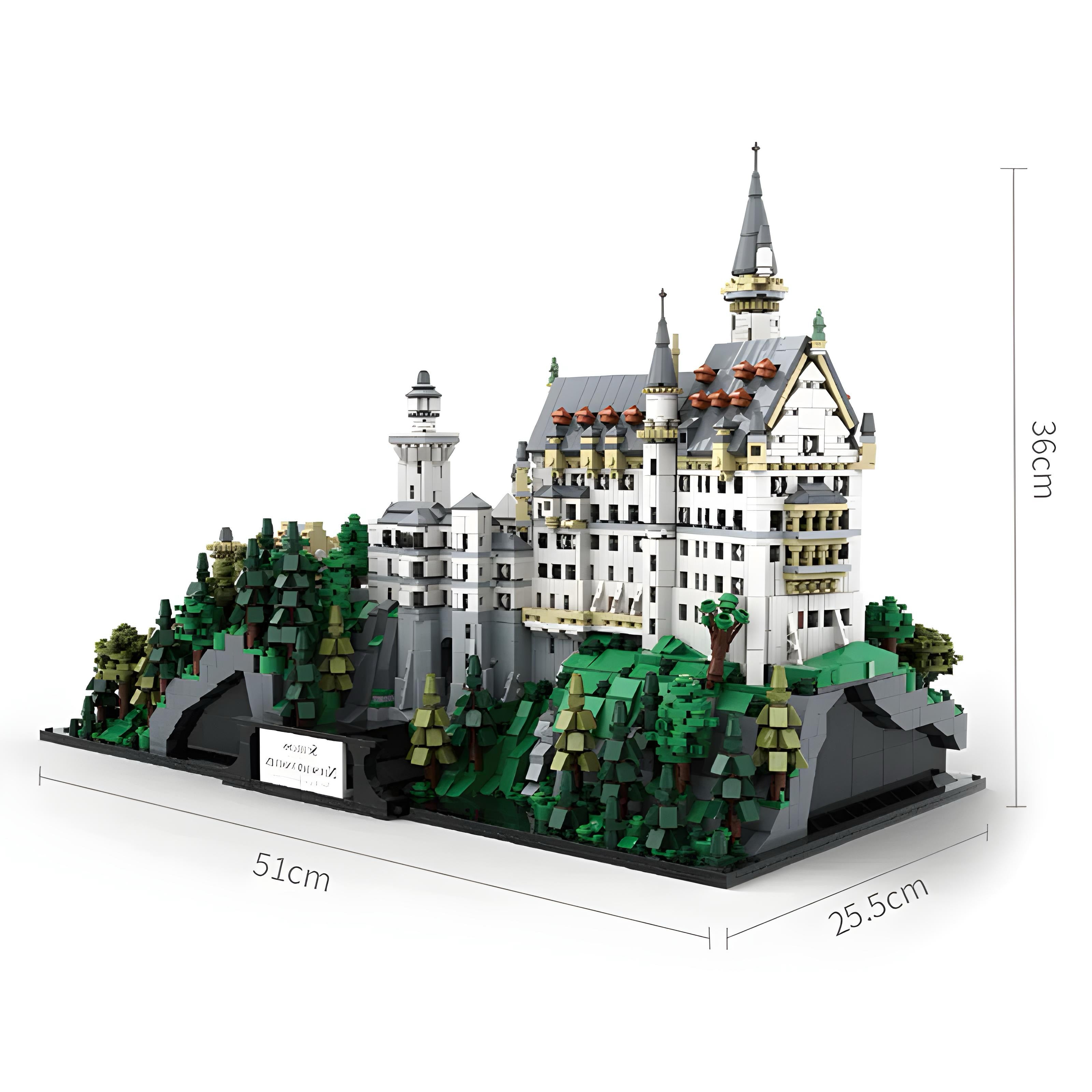 LEGO MOC Neuschwanstein Castle | 7438pcs - Brick Car Merchant