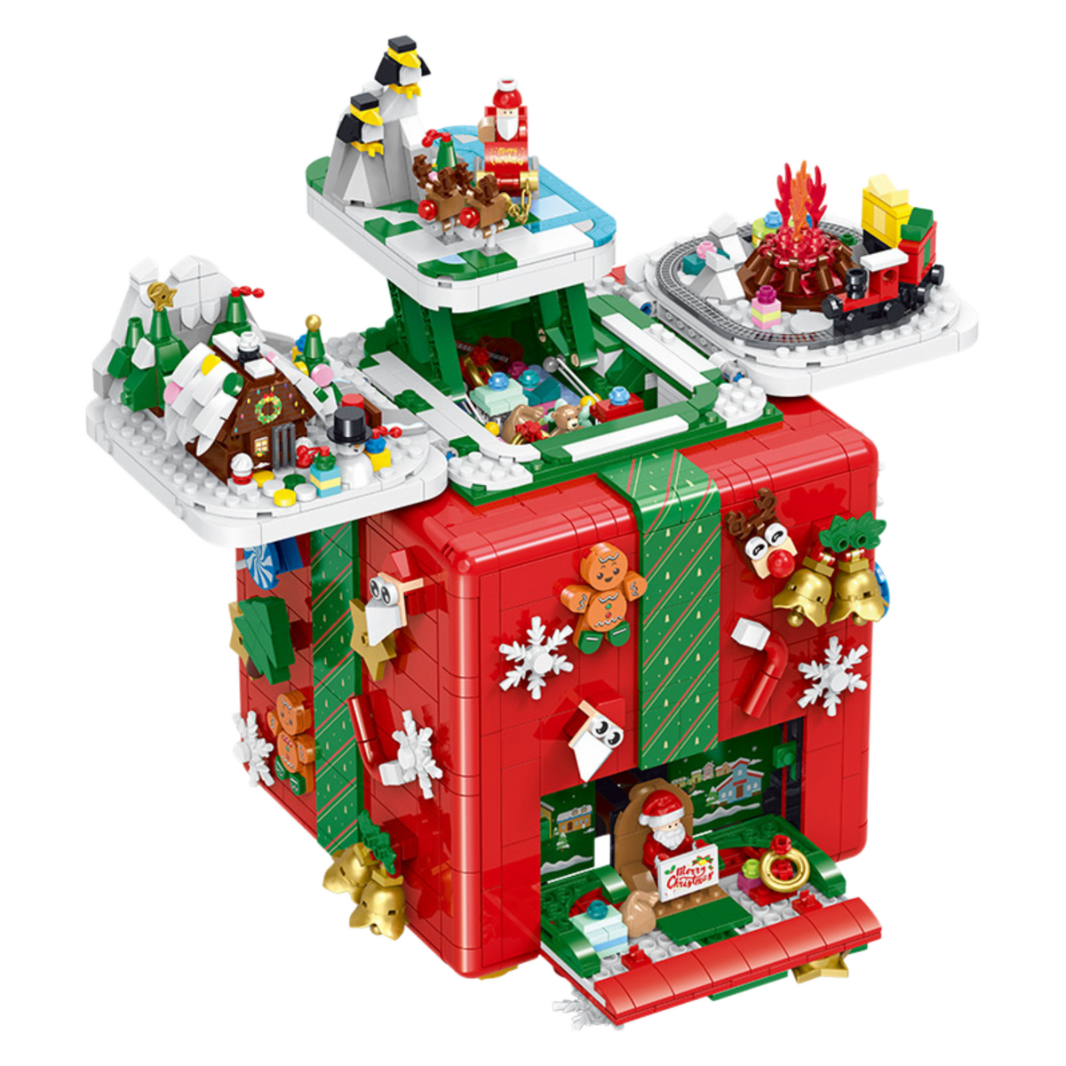 Brick MOC Winter Vault Christmas Gift Box | 2866 pieces - Brick Car Merchant