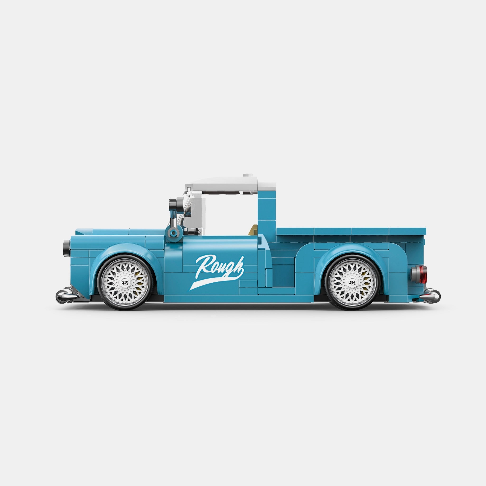 Brick MOC 1959 Steel Blue - Brick Car Merchant