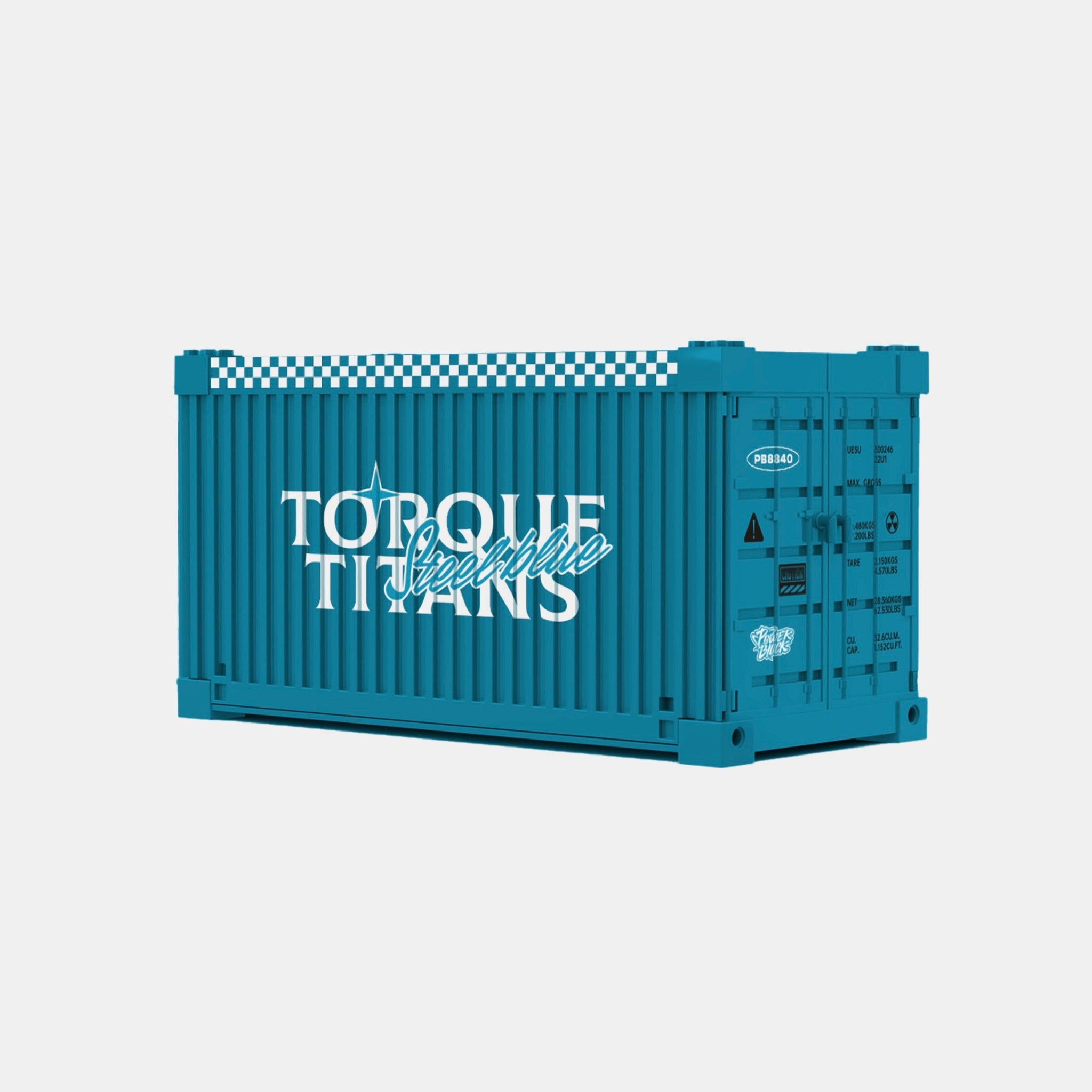 Brick MOC 1959 Steel Blue - Brick Car Merchant