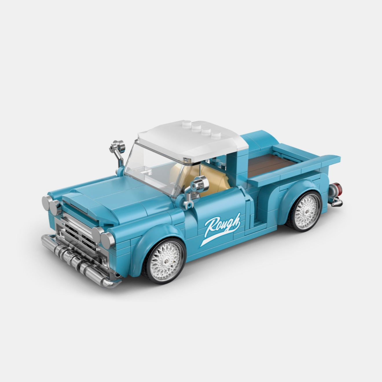 Brick MOC 1959 Steel Blue - Brick Car Merchant