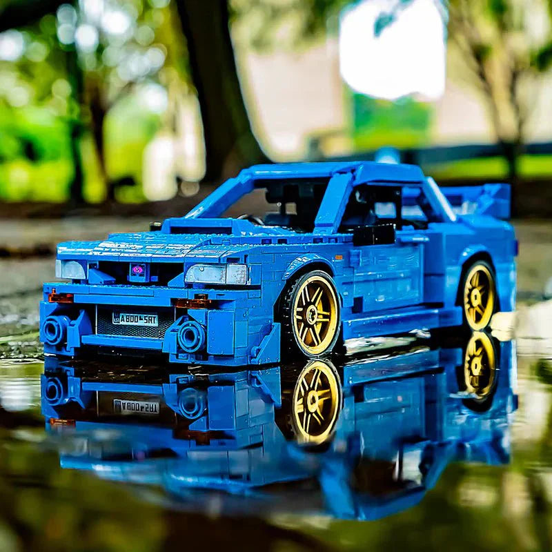 Brick MOC 1998 WRX STI Rally Turbo Coupe | 896pcs - Brick Car Merchant