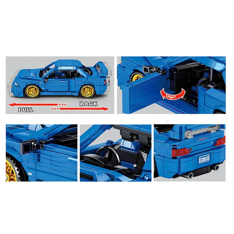 Brick MOC 1998 WRX STI Rally Turbo Coupe | 896pcs - Brick Car Merchant