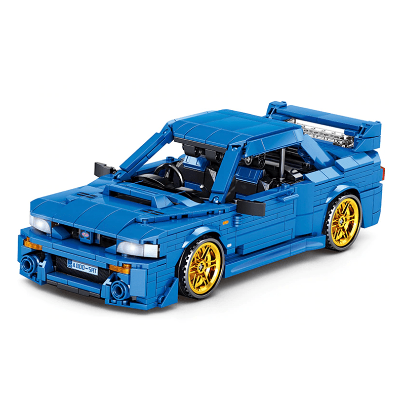 Brick MOC 1998 WRX STI Rally Turbo Coupe | 896pcs - Brick Car Merchant