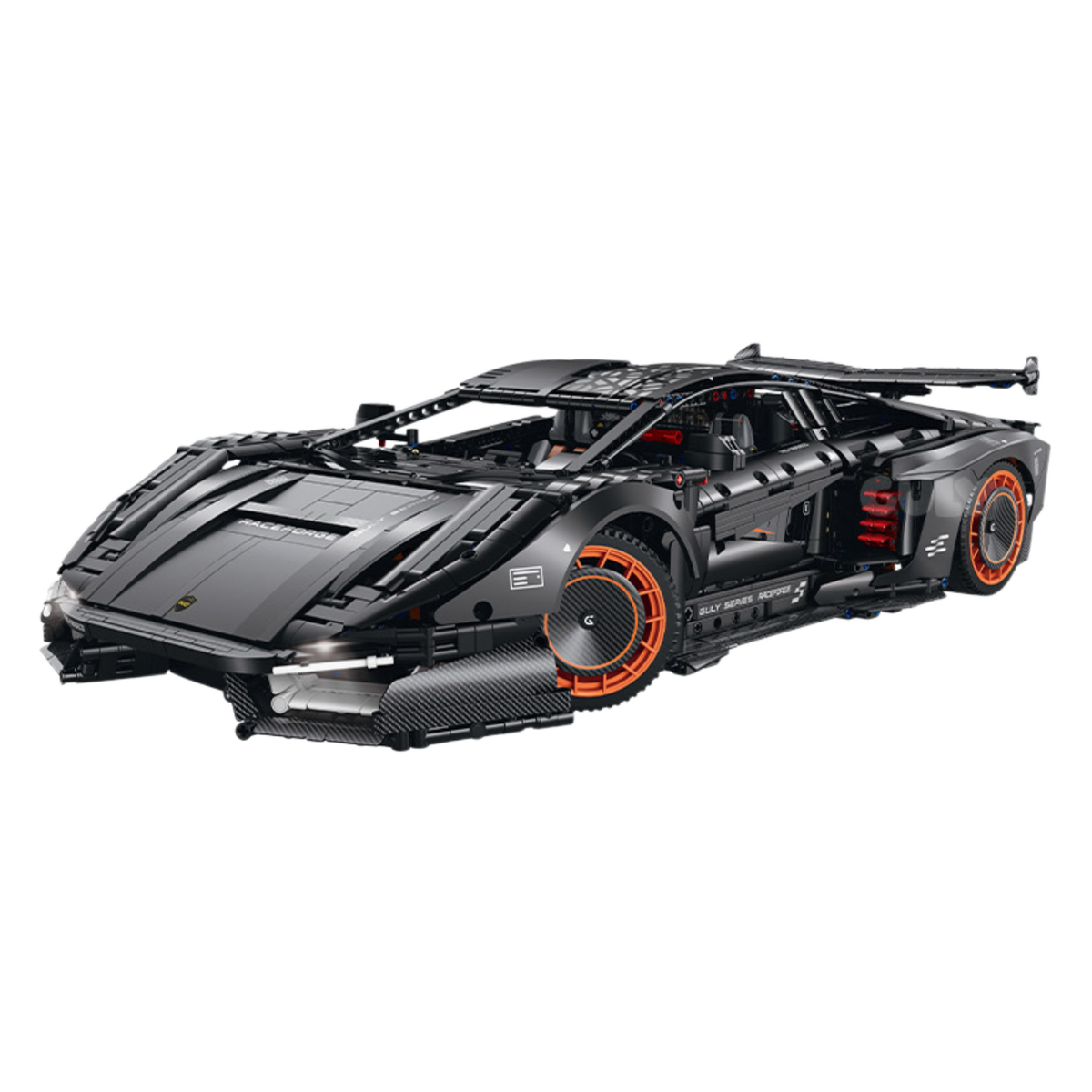 Brick MOC Lamborghini "Blackout 663" Countach | 3883 pieces - Brick Car Merchant