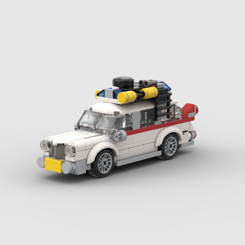 Brick MOC Ghostbusters Ecto-1 Cadillac Miller-Meteor Sentinel - Brick Car Merchant