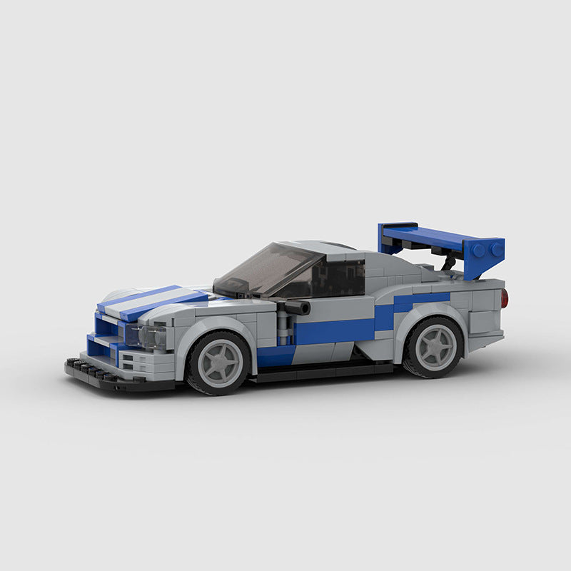 Brick MOC Nissan Skyline GT-R R34 Fast & Furious - Brick Car Merchant