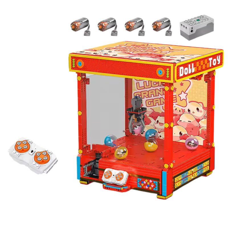 Brick MOC Light-Up Claw Arcade Machine | 2921pcs - Brick Car Merchant