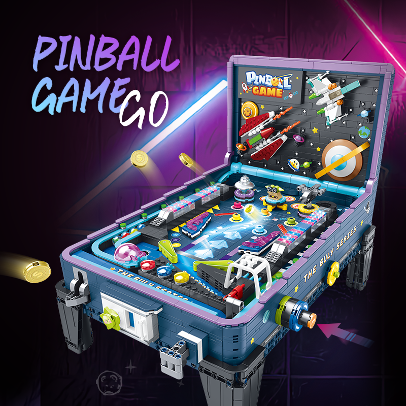 Brick MOC Steel Ball Space Pinball Machine | 2309 pieces - Brick Car Merchant