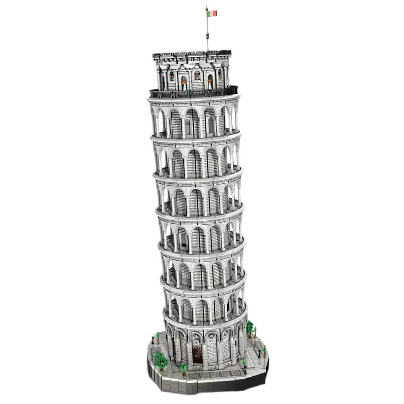 Brick MOC Monumental Tower of Pisa - Ultimate Edition | 7651pcs - Brick Car Merchant