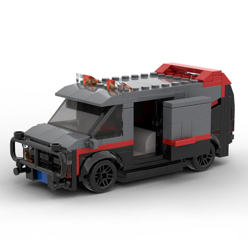 Brick MOC GMC Vandura Van "A-Team" - Brick Car Merchant