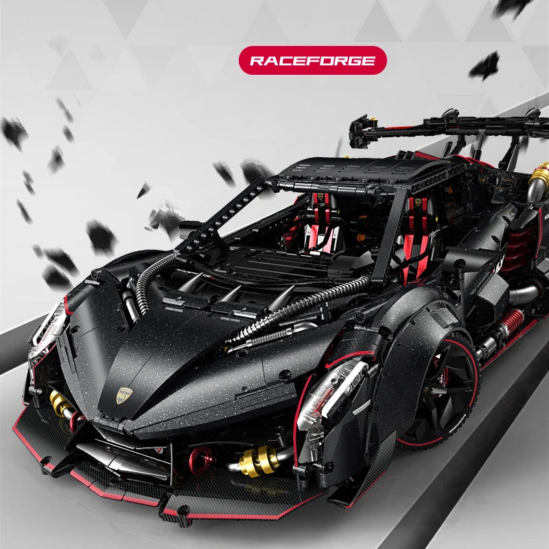 Brick MOC Lamborghini "Venomcraft" Veneno | 3809 pieces - Brick Car Merchant