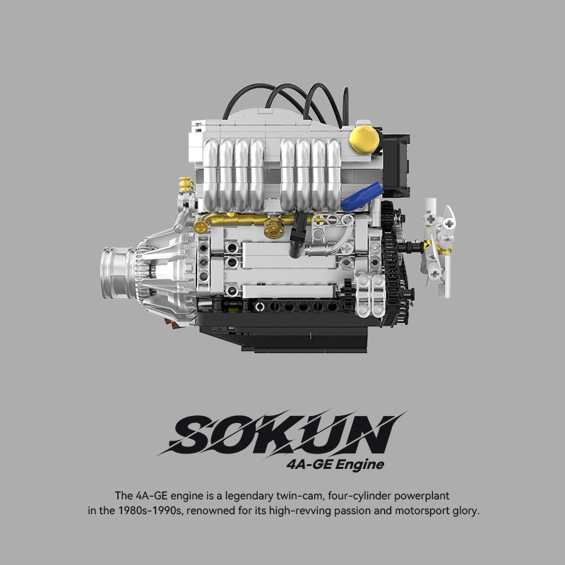 Brick MOC Toyota 4A-GE Engine - Brick Car Merchant
