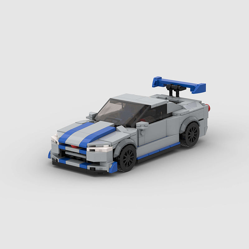 Brick MOC Nissan Skyline GTR R34 Paul Walker - Brick Car Merchant
