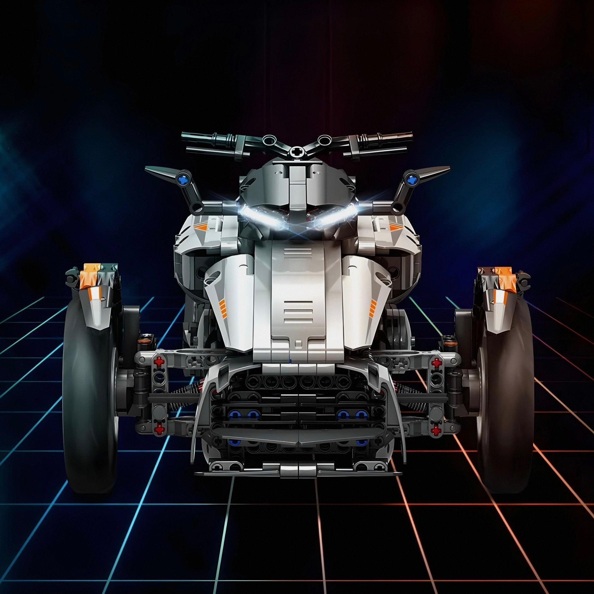 Brick MOC 2021 Sport Touring Trike | 1228pcs - Brick Car Merchant