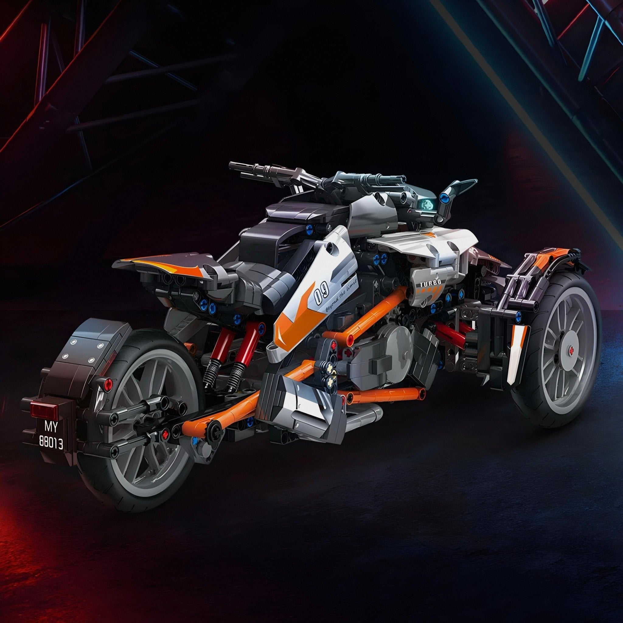 Brick MOC 2021 Sport Touring Trike | 1228pcs - Brick Car Merchant