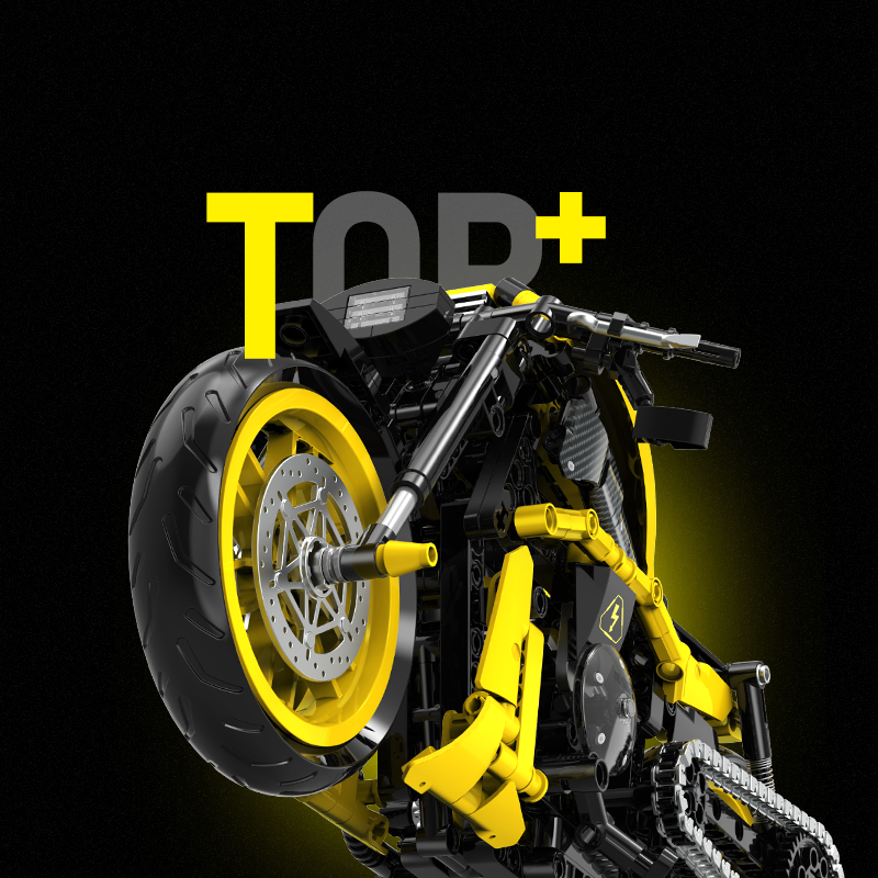 Harley-Davidson V-Rod Yellow Custom 1:8 building set - image 3