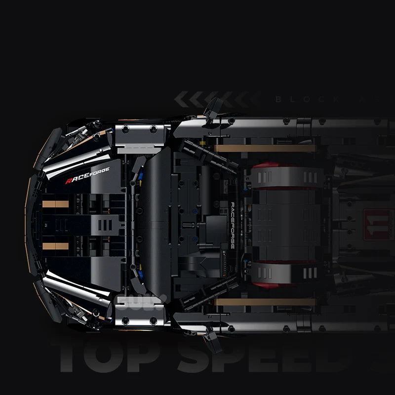 Brick MOC McLaren 720S Stealthwing Edition | 3658 pieces - Brick Car Merchant