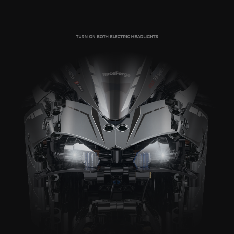 Kawasaki Ninja Chrome Sports Bike 1:5 building set - image 2