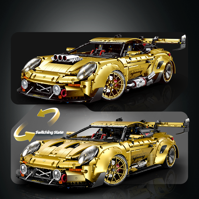 Brick MOC Porsche 911 GT3 RS Trackforce Edition | 3824 pieces - Brick Car Merchant